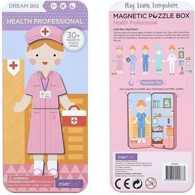MierEdu Cestovní magnetické puzzle zdravotník