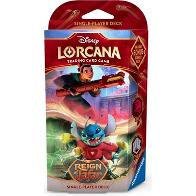 Ravensburger Disney Lorcana TCG: Reign of Jafar Starter Deck - Mulan & Stitch (11098544-1)