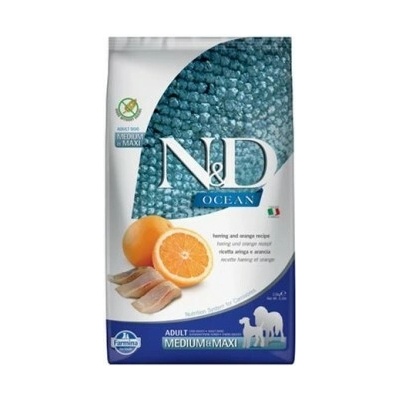 N&D Ocean Adult Medium & Maxi Herring & Orange 2,5 kg