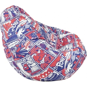 Pufrelax Пуф круша 320л. , Nirvana Grande, Pop Art, Водоустойчив, Перящ се калъф, Пълнеж от Полистиролни перли, принт (PUF-G-NGR-TEXP-POP)