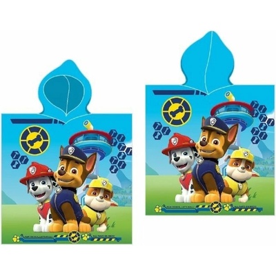 Faro pončo Paw Patrol parta micro mikrovlákno 50 x 100 cm