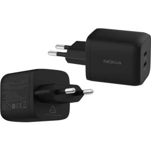 Nokia Зарядно устройство Nokia Dual Port Wall Charger, 65W, USB Type-C - 8P00000273 (8P00000273)