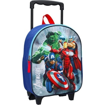Vadobag na kolečkách Avengers 3D modrý