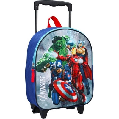 Vadobag na kolečkách Avengers 3D modrý