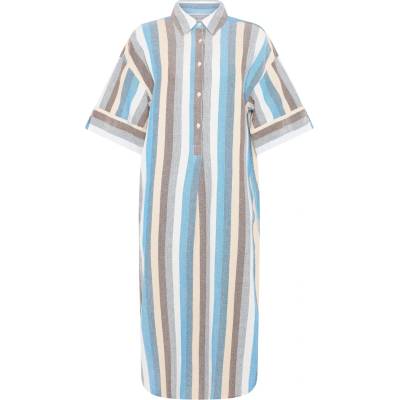 KnowledgeCotton Apparel Дамска рокля KnowledgeCotton Apparel Women's Organic Cotton Shirt Dress - Multi Color Stripe - размер XL (134-1893-0114)