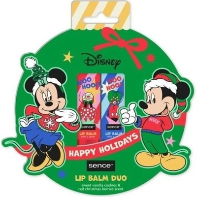 Disney Happy Holidays Mickey Minnie balzam na pery 2 x 4,3 g