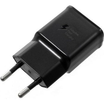 Samsung Оригинално Бързо Зарядно за SAMSUNG S10, S9, S8, S7 220v Fast Charger Ep-Ta200ebe, Черен (Bulk) (Ep-Ta200ebe)