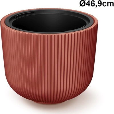 Prosperplast Květináč s vkladem MILLY měď 46,9cm