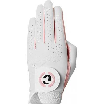 Duca Del Cosma Design Hybrid Pro Yasmine Womens Golf Glove Levá Bílá/Růžová L