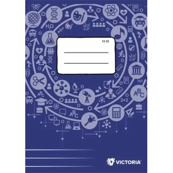 Victoria Виктория: тетрадка с линии a5 за 3-ти клас - 16-32 (isvf1232u)