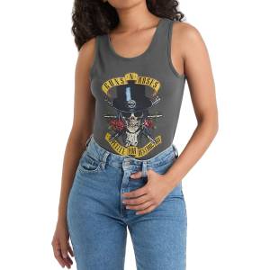 AMPLIFIED Дамски боди Guns N' Roses - TOPHAT SKULL - AMPLIFIED - ZAV853H32