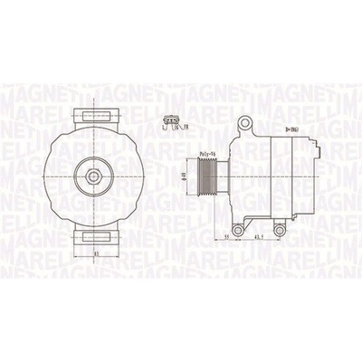 Generátor MAGNETI MARELLI 063731869010