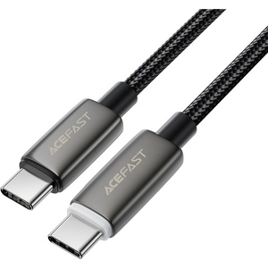 ACEFAST Кабел за данни Acefast (C23-03) - USB-C към USB-C, Smart Power-Off, 60W, 1.2м - Черен