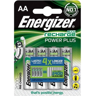 Energizer Батерия Energizer Power Plus 2000 mAh AA (4 бр. в опаковка) (7638900249101) (E300626700)
