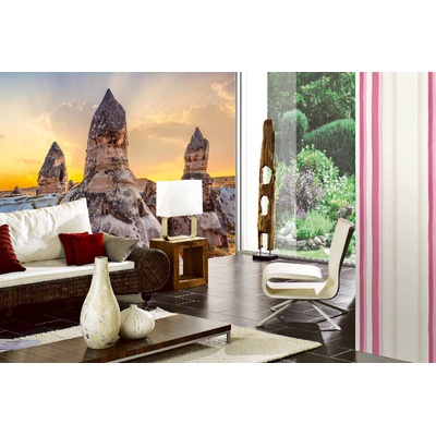 DIMEX ART Самозалепваща се флизелинова фототапета скали при залез 375 x 250 см