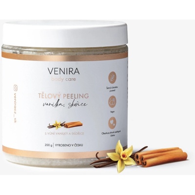 Venira tělový peeling vanilka a skořice 200 g – Zbozi.Blesk.cz