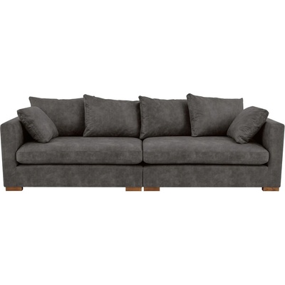 Scandic Антрацитен диван от изкуствена кожа 266 cm Hamburg - Scandic (17086SN PREST96)