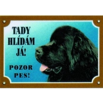 Dafiko Tabulka novofoundlandský pes černý