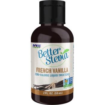 NOW Better Stevia Liquid | Different Flavors [59 мл] Френска ванилия