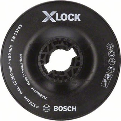 Podložka X-LOCK, tvrdá, 125 mm Bosch Accessories 2608601716
