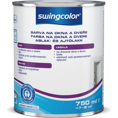 Swingcolor Farba na okná a dvere biela 750ml