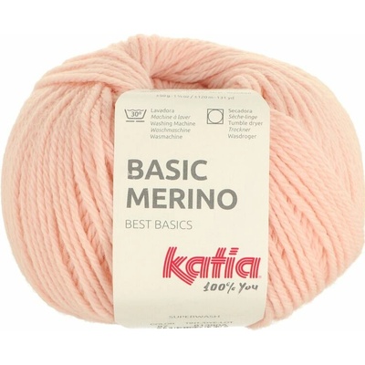 Katia Basic Merino 87 pastelovo lososová