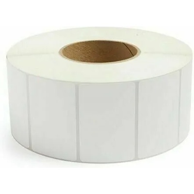 80х40мм/3800ет. самозалепващи етикети бели