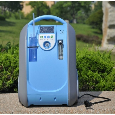 Ox One GBA 101 přenosný kyslíkový koncentrátor s dvěma bateriemi a vozíkem 90% 5 l