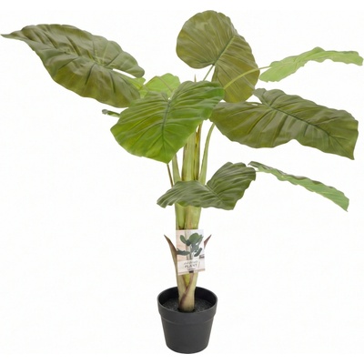 Botanical Decoration Umělá rostlina, alokázie, 110 cm zelený
