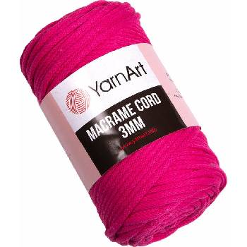 YARNART Macrame Cord 3 mm 85 m 771 Bright Pink юта (Macrame Cord 3 mm 771)