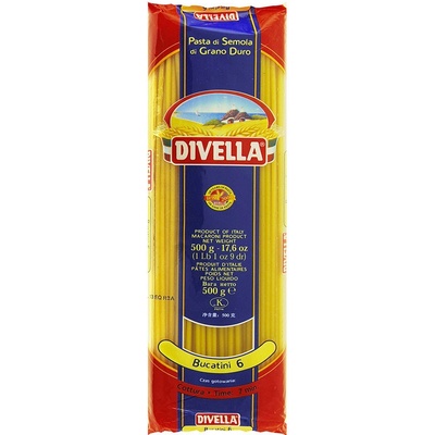 Divella Bucatini No.6 těstoviny semolinové sušené 0,5 kg