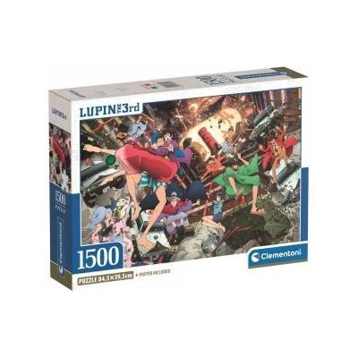 Clementoni Puzzle Compact Lupin III 1500 pieces (31749)
