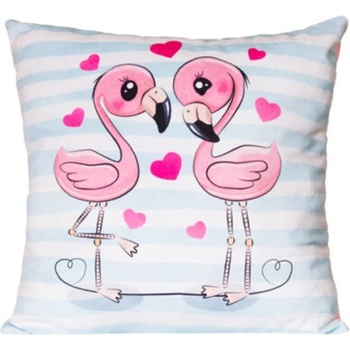 Fluffii Плюшена възглавничка Fluffii - Влюбени фламинго (F-2146)