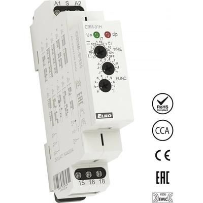 ELKO EP CRM-91H Мултифункционално времево реле 12-240 V AC/DC (UNI) (7521 standard)