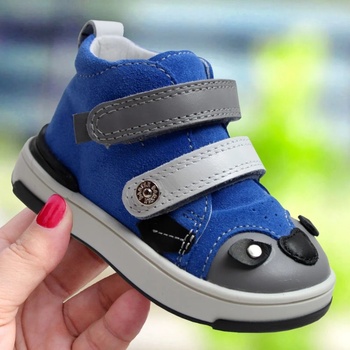 Bartek boty 13678003 modro-šedé na suchý zip