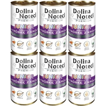 Dolina Noteci Noteć Valley PREMIUM Junior с високо съдържание на заешки черен дроб 6x400 г