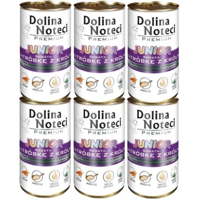 Dolina Noteci Noteć Valley PREMIUM Junior с високо съдържание на заешки черен дроб 6x400 г