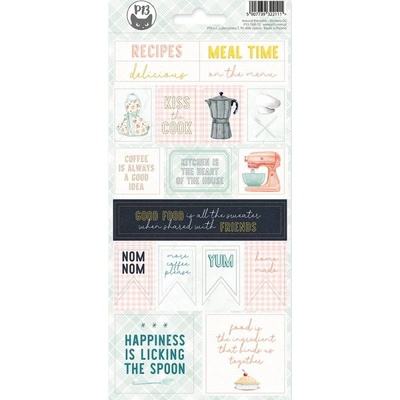 P13 Sticker sheet Around the table 02, 10,5 x 23cm