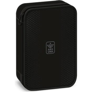 Ars Una Ученически несесер Ars Una, с един цип, две нива, черен (54953710)