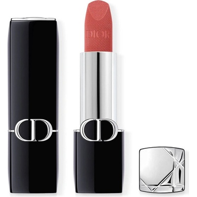 Dior Rouge Dior Velvet dlouhotrvající rtěnka hydratační květinová péče o rty se 2 finiši 772 Classic Rosewood 3,5 g