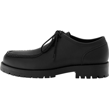 Pull&Bear Обувки с връзки черно, размер 41