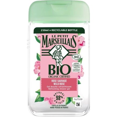 Le Petit Marseillais Bio Organic Certified Wild Rose Refreshing Shower Gel освежаващ душ гел 250 ml унисекс