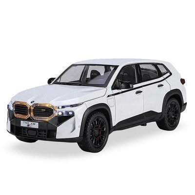 Метална кола bmw xm suv с пушек, отварящи се врати, светлина, звук, мащаб: 1: 24
