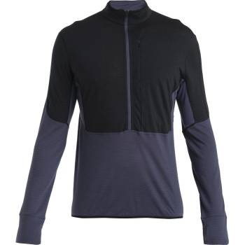 Icebreaker Men Merino 200 Realfleece Descender LS Half Zip černá