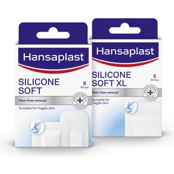 Hansaplast SILICONE SOFT XL ULTRA SENSITIVE náplasť 5 ks