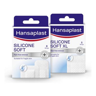 Hansaplast SILICONE SOFT XL ULTRA SENSITIVE náplasť 5 ks