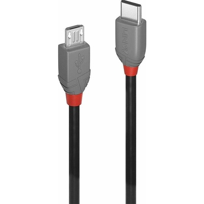 Lindy 36893 USB 2.0 USB-C ® zástrčka USB Micro-B zástrčka 3m černý