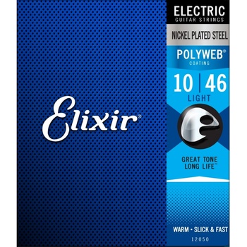 Elixir POLIWEB Light, Струни за електрическа китара 10-46 (PW10-46E)