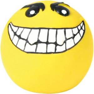 TRIXIE Smileys - Играчка за кучета Топка с усмивка 6 см