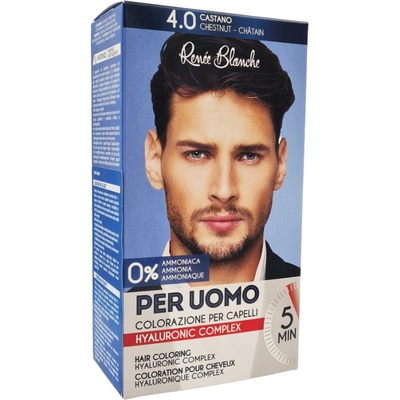Renée Blanche Per Uomo Hair Coloring боя за коса 4N Dark Chestnut